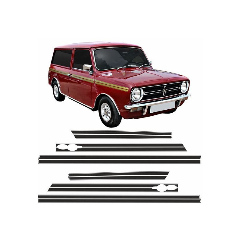 ADESIVI Mini Clubman Estate 1100 side Stripes (Prodotto compatibile)
