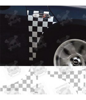 STICKERS Mini R50 / R52 / R53 Cooper S Checkmate side Scuttle (Compatible Product)