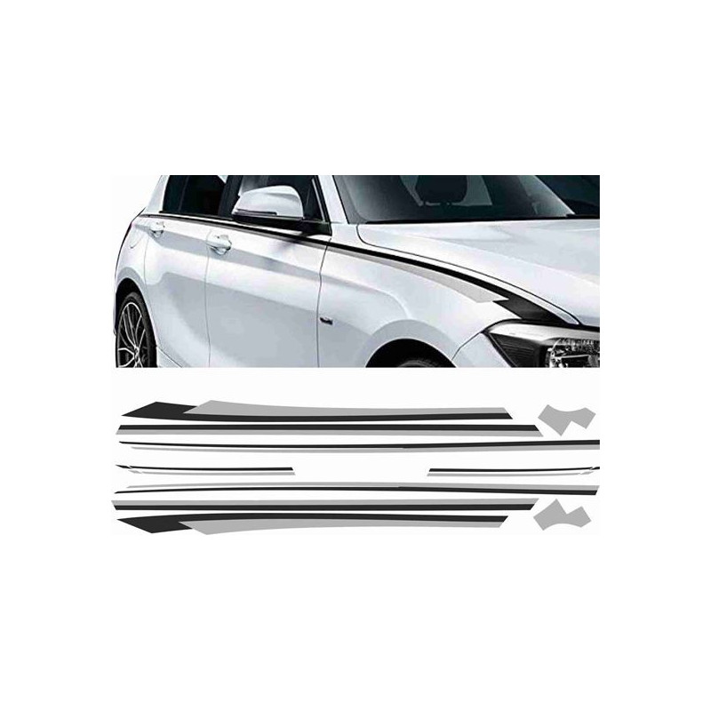 BMW 1 Series F20 / F21 side Stripes AUFKLEBER (Kompatibles Produkt)