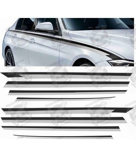 BMW 5 Series F10 / F11 side Stripes Stickers (Compatible Product)