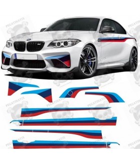 BMW M2 F87 M Performance Stripes stickers (Produit compatible)