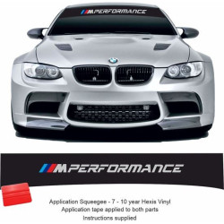 BMW M Performance Sunstrip autocollant (Produit compatible)