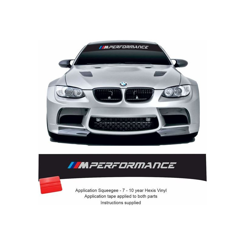 BMW M Performance Sunstrip Stickers (Compatible Product)