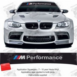 BMW M Performance Sunstrip Stickers (Compatible Product)