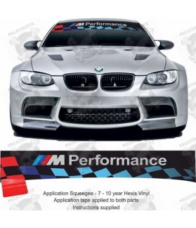 BMW M Performance Sunstrip Stickers (Compatible Product)