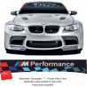 BMW M Performance Sunstrip adesivos (Produto compatível)