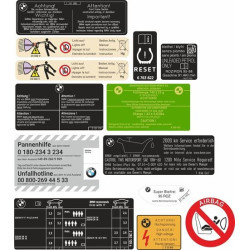 BMW E46 M3 Engine Bay Stickers adesivos (Produto compatível)