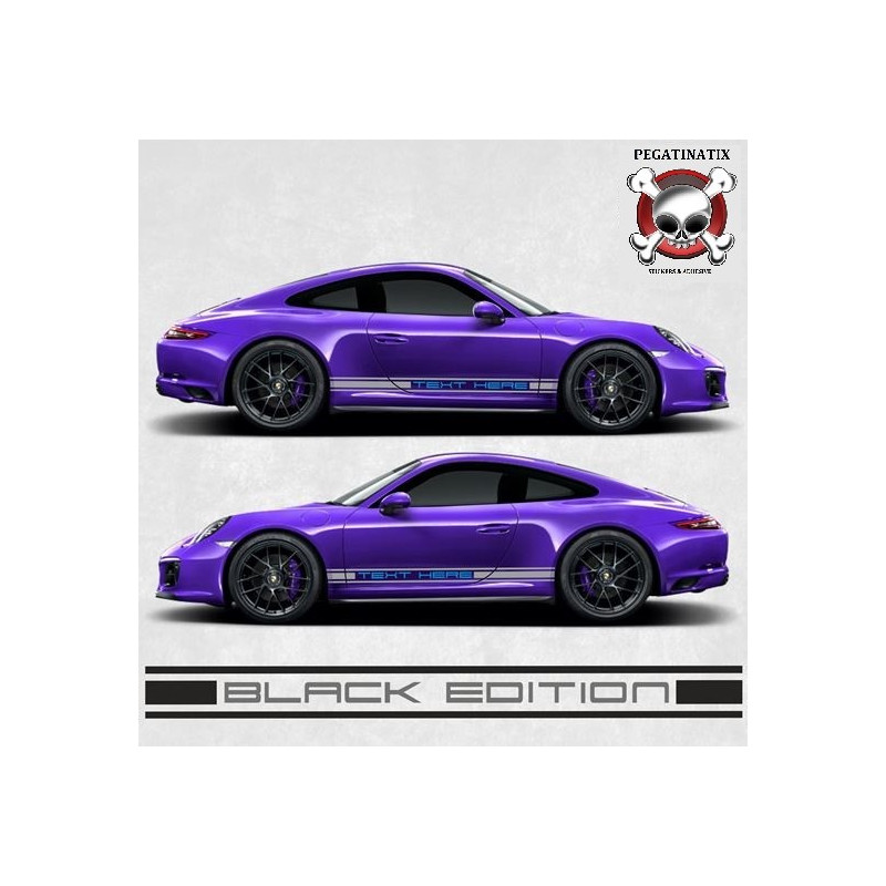 PORSCHE 992 / 991 / 997 / 996 Stripes AUTOCOLLANT (Produit compatible)