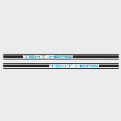 PORSCHE 992 / 991 / 997 / 996 Stripes AUTOCOLLANT (Produit compatible)