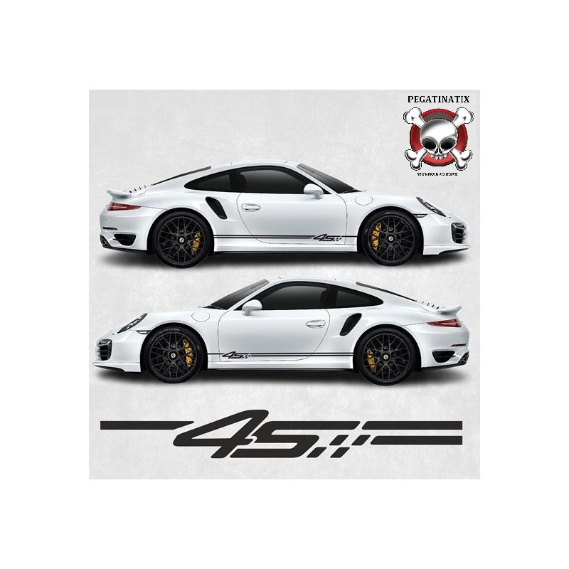 PORSCHE 992 / 991 4S side Stripes DECALS (Compatible Product)