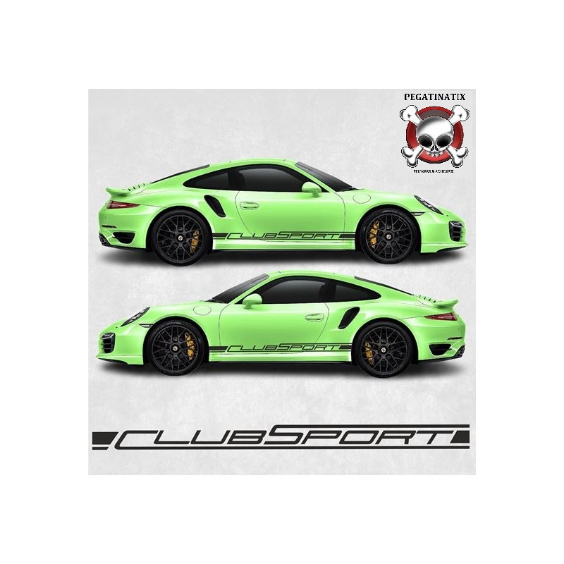 PORSCHE 992 / 991 Clubsport side Stripes AUTOCOLLANT (Produit compatible)