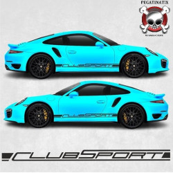 PORSCHE 992 / 991 Clubsport side Stripes AUTOCOLLANT (Produit compatible)