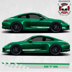 PORSCHE 992 / 991 GTS side Stripes AUTOCOLLANT (Produit compatible)