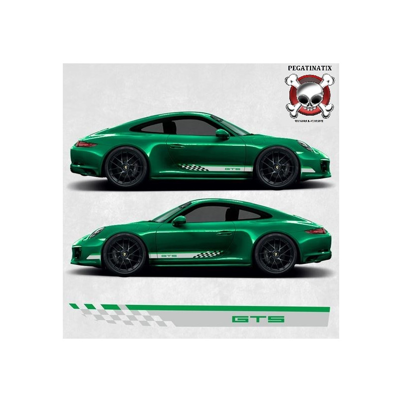 PORSCHE 992 / 991 GTS side Stripes ADESIVI (Prodotto compatibile)
