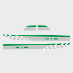 PORSCHE 992 / 991 GTS side Stripes ADESIVOS (Produto compatível)