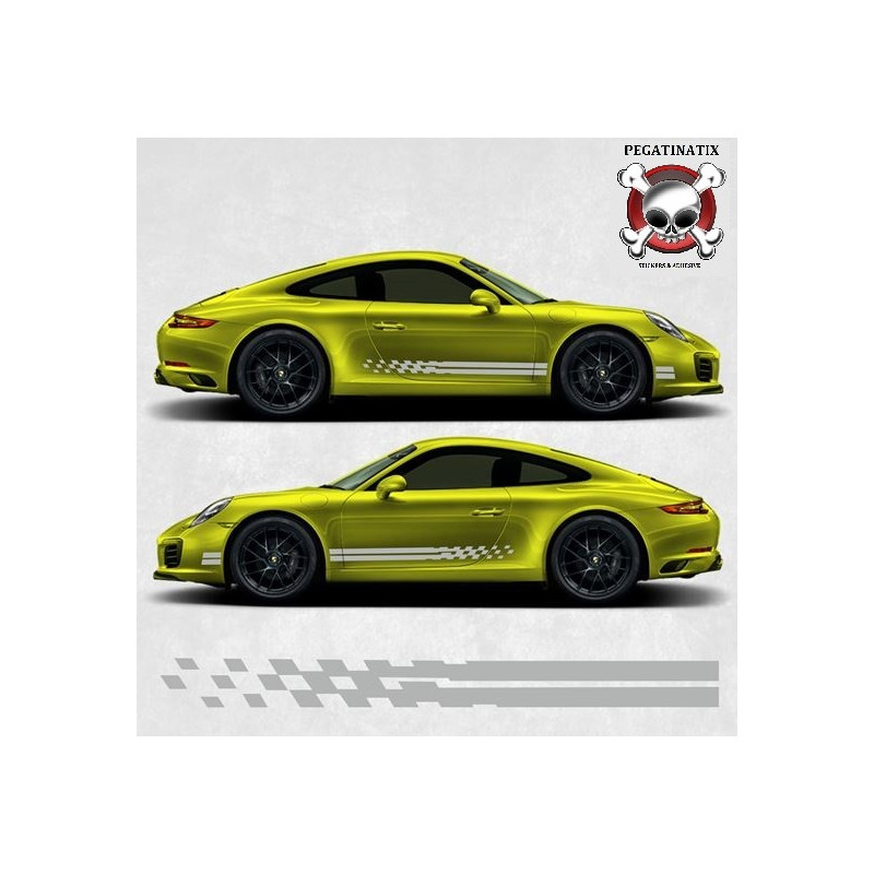 PORSCHE 992 / 991 GTS side Stripes DECALS (Compatible Product)