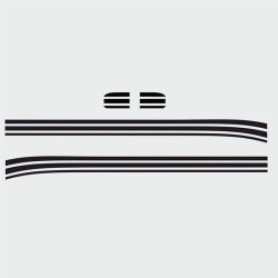 PORSCHE 992 / 991 / 997 / 996 side Stripes DECALS (Compatible Product)