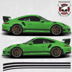 PORSCHE 992 / 991 / 997 / 996 side Stripes DECALS (Compatible Product)