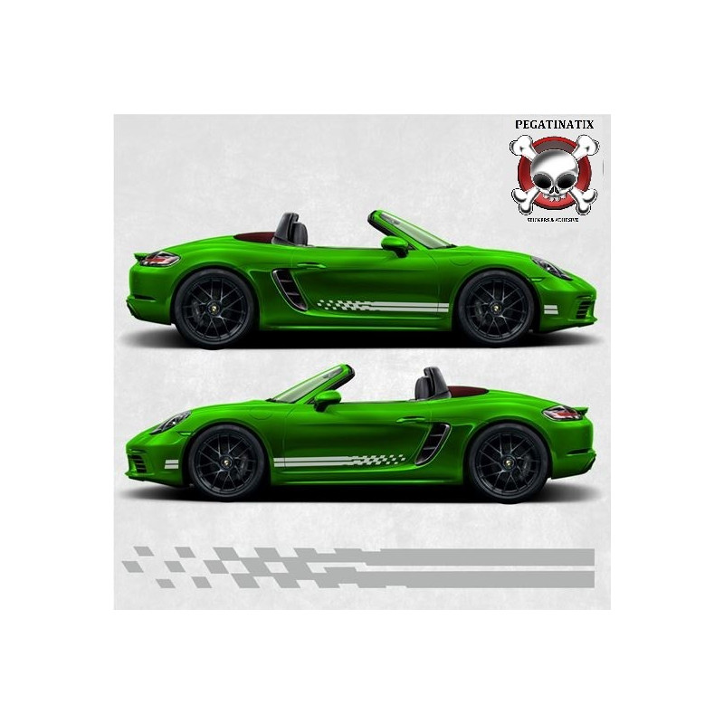 PORSCHE 781 / 718 side Stripes ADESIVOS (Produto compatível)
