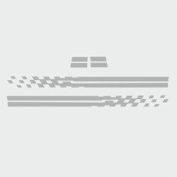 PORSCHE 781 / 718 side Stripes DECALS (Compatible Product)