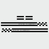 PORSCHE 718 side Stripes ADESIVI (Prodotto compatibile)