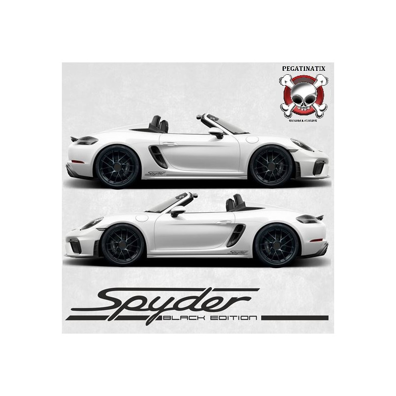 PORSCHE 718 Spyder Rocker Panel Stripes ADHESIVOS (Producto compatible)