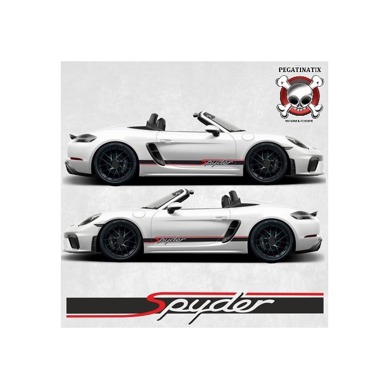 PORSCHE 718 Spyder Rocker Panel Stripes AUTOCOLLANT (Produit compatible) PORSCHE 718 Spyder Rocker Panel Stripes AUTOCOLLANT (Produit compatible)