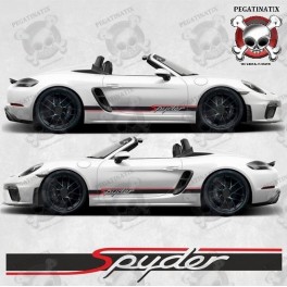 PORSCHE 718 Spyder Rocker Panel Stripes STICKERS (Compatible Product)