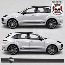 PORSCHE Cayenne Gulf side Stripes AUFKLEBER (Kompatibles Produkt)
