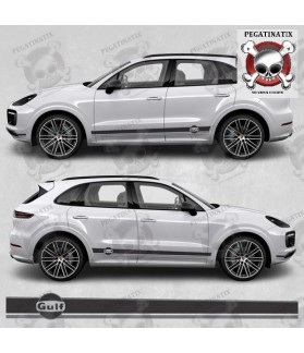 PORSCHE Cayenne Gulf side Stripes STICKERS (Compatible Product)