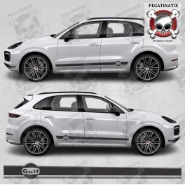 PORSCHE Cayenne Gulf side Stripes STICKERS (Compatible Product)