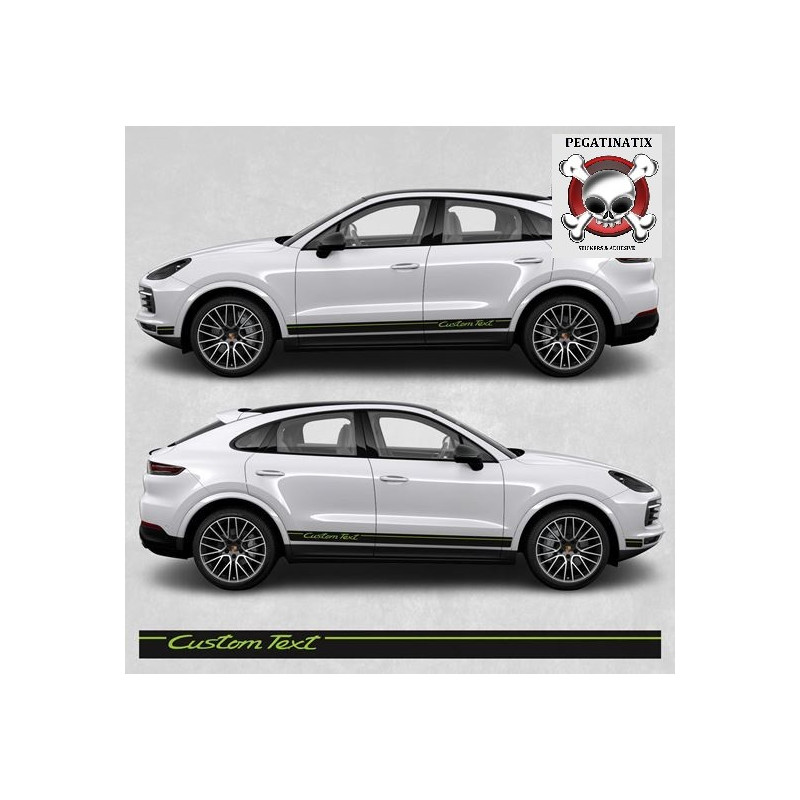 PORSCHE Cayenne side Stripes ADESIVI (Prodotto compatibile)