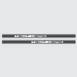 PORSCHE Cayenne side Stripes DECALS (Compatible Product)