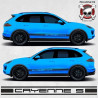 PORSCHE Cayenne side Stripes AUTOCOLLANT (Produit compatible)