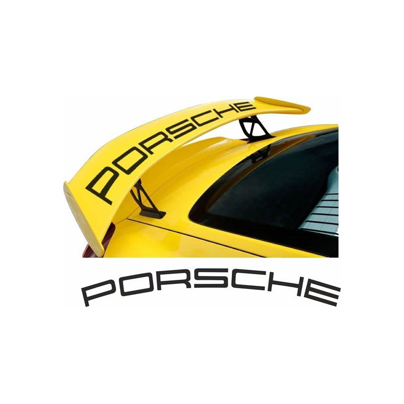 PORSCHE 981 Cayman GT4 rear Wing AUTOCOLLANT (Produit compatible)