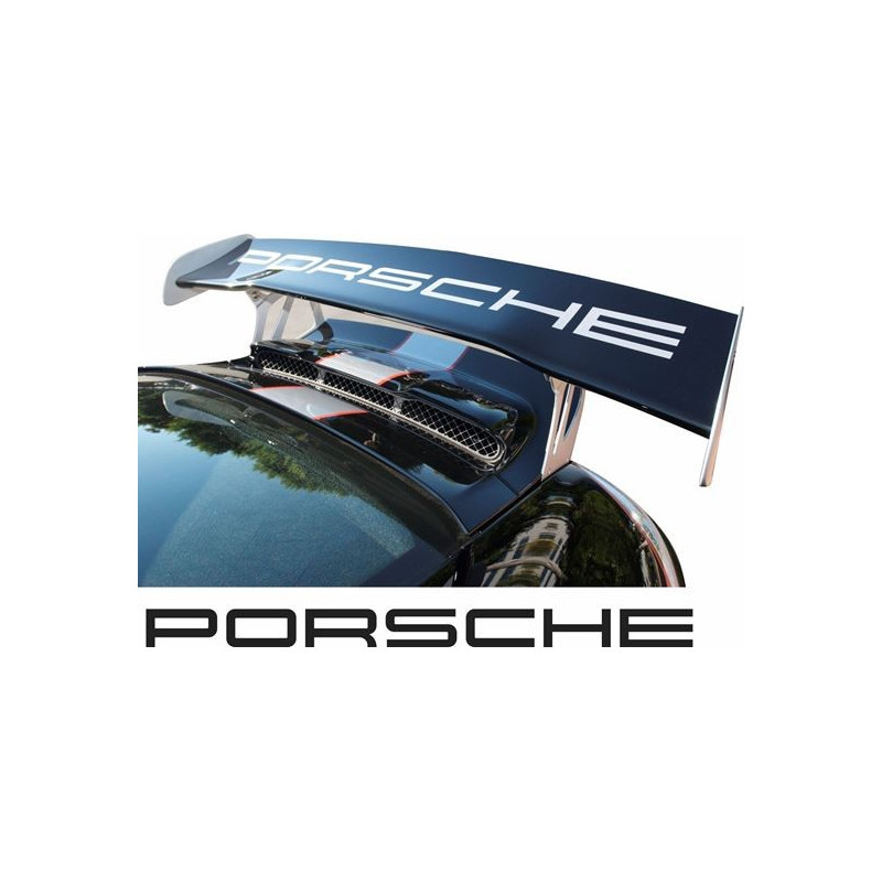 PORSCHE 997.1 / 997.2 GT3 rear Wing DECALS (Compatible Product)