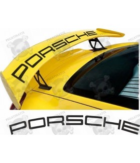 PORSCHE 981 Cayman GT4 rear Wing STICKERS (Compatible Product)