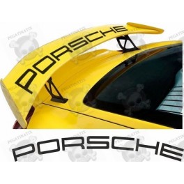 PORSCHE 981 Cayman GT4 rear Wing STICKERS (Compatible Product)