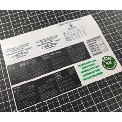 Renault Clio MK2 182 Sport AUFKLEBER (Kompatibles Produkt)