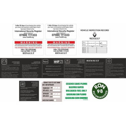 Renault Clio MK2 172 Sport  ADESIVI (Prodotto compatibile)