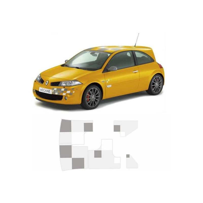 Renault Megane R26 230 F1 Team AUFKLEBER (Kompatibles Produkt)