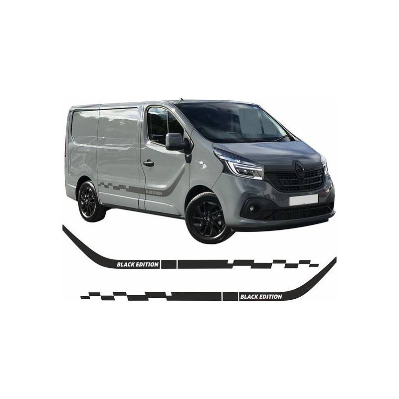 Renault Trafic Black Edition side Stripes ADESIVOS (Produto compatível)