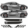 Alfa Romeo 4C 2015 - 17 side Stripes AUFKLEBER (Kompatibles Produkt)