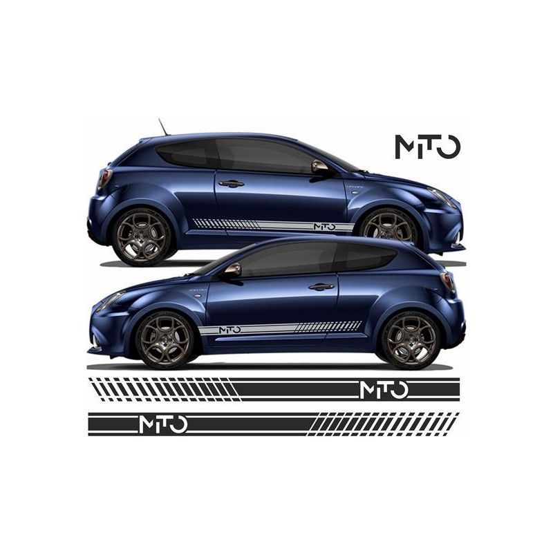 Alfa Romeo MITO Stripes ADHESIVOS (Producto compatible)