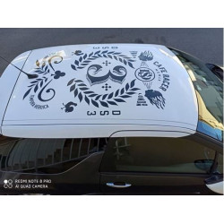 DS3 Chequered roof ADESIVI (Prodotto compatibile)