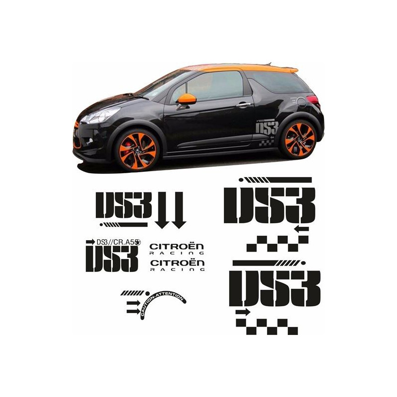 DS3 Racing Alpha AUFKLEBER (Kompatibles Produkt)