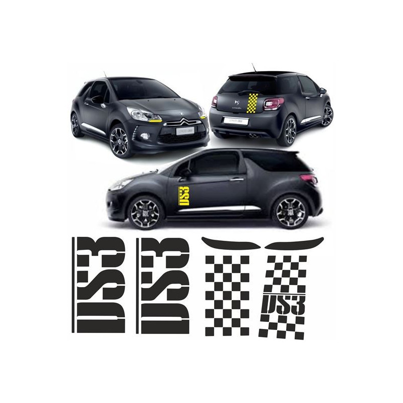 DS3 Racing roof AUFKLEBER (Kompatibles Produkt)
