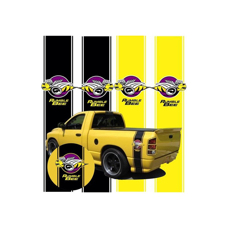 Dodge RAM side Stripes Stickers (Compatible Product)