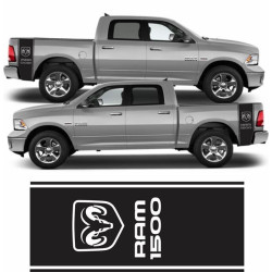 Dodge RAM 1500 side Stripes Stickers (Compatible Product)
