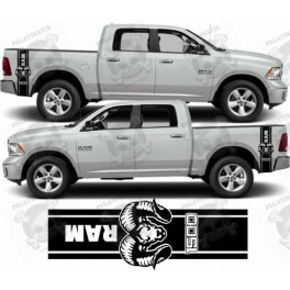 Dodge RAM 1500 side Stripes Stickers (Compatible Product)